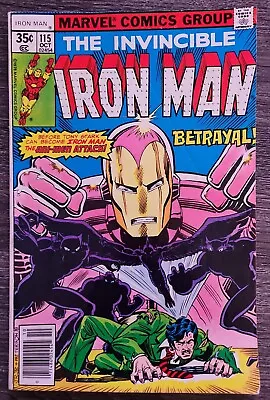 Buy Iron Man #115 - Bronze Age Newsstand - Marvel Romita Art - Avengers Cameo • 7.54£