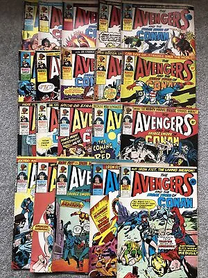 Buy Bronze Age Marvel UK , 20 Avengers  & Conan Comics Issues 111 - 130. 1975 - 1976 • 19£