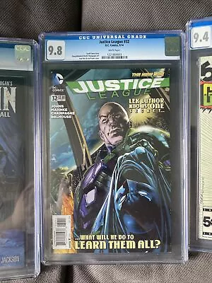Buy CGC 9.8 DC Comics The New 52! : Justice League 'Lex Luthor Knows One Secret' #32 • 0.99£