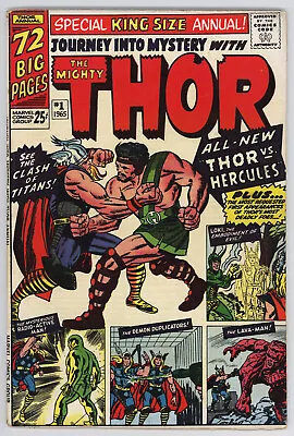 Buy JOURNEY INTO MYSTRY ANNUAL #1 - 6.5 KEY Issue - THOR Vs HERCULES: 1st Appearance • 306.08£