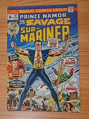 Buy Marvel Comics Sub Mariner #67 1973 Bronze Age New Costume - VF • 12.99£