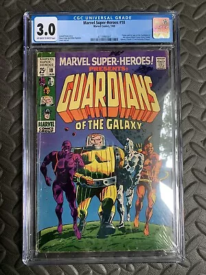 Buy Marvel Super-Heroes #18 1st App Guardians Of The Galaxy  CGC 3.0 4113997001 • 206.25£