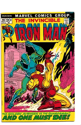 Buy Iron Man #46 1972 Marvel Comics Death Of Guardsman • 26.07£