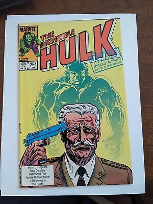 Buy Incredible Hulk #291 Origin Of General ‘Thunderbolt’ Ross Marvel Comics 1984 • 6.37£