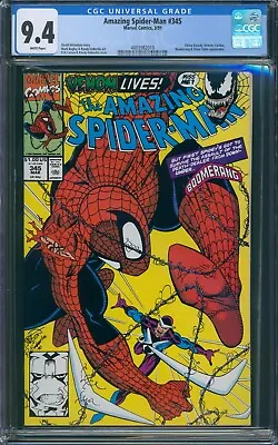 Buy Amazing Spider-Man #345 (1991) CGC 9.4 Marvel Comics • 51.97£