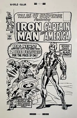 Buy Production Art TALES OF SUSPENSE #59 Cover, JACK KIRBY Art, 11x17 • 319.29£
