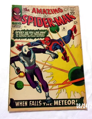 Buy Amazing Spiderman #36 1966 Clean Tight Vg/fn 1st Looter Lee/ditko Classic • 106.73£