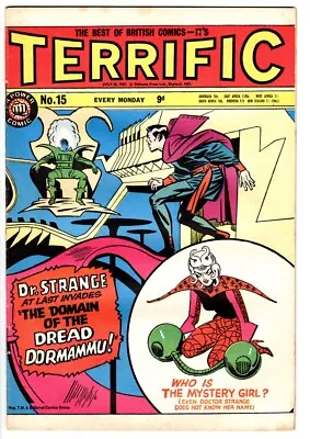 Buy TERRIFIC #15 UK Reprint 1967 Strange Tales #127 Plus Marvel Pin-Up THING From FF • 6.02£