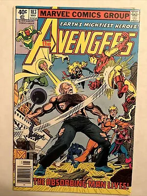 Buy Avengers #183 (1979) Iron Man Vision Absorbing Man Torpedo Graded 5.0 (VG/FN) • 7.92£