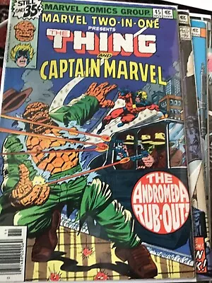 Buy MARVEL TWO IN ONE # 45 (THE THING & CAPTAIN Marvel, Cents, NOV 1978), VF 8.0  • 7£