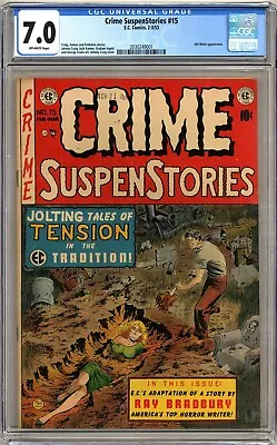 Buy Crime Suspenstories #15 Cgc 7.0 Off-white Pages Ec Comics 1953 • 803.50£