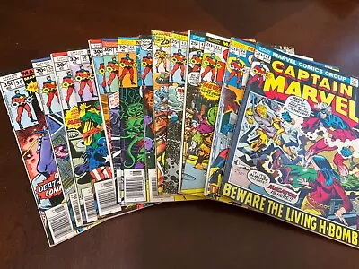 Buy Lot Of 14 Captain Marvel Comic Books 23,24,25,42,43,44,45,46,48,49,50,51,52,56 • 76.28£