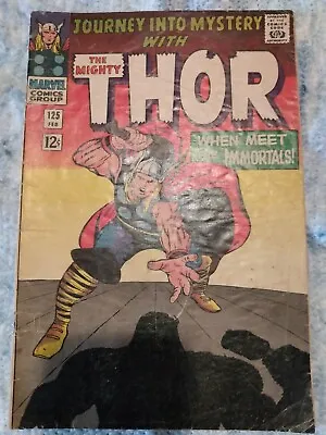 Buy Journey Into Mystery With The Mighty Thor: Vol. 1, #125 Feb. 1966.  FINAL ISSUE • 55.34£