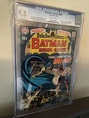 Buy Detective Comics #400 - CGC 4.5 - 1970 1st Appearance Of Man-Bat Neal Adams HOT • 399.76£