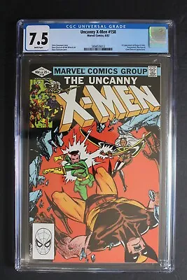 Buy UNCANNY X-MEN #158 1st ROGUE In X-MEN Title Vs WOLVERINE 4 X Movies 1982 CGC 7.5 • 38.92£