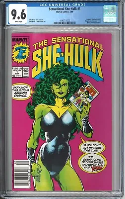 Buy Sensational She-Hulk #1 CGC 9.6 NM+ WP 1989 Marvel Comics Byrne MCU Disney+ • 55.34£