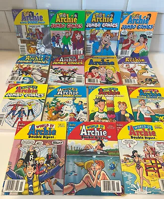 Buy 15 Lot Set World Of Archie & Archie Jumbo Comics Double Digest 2012-2021 Library • 35.92£