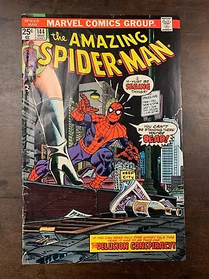 Buy Amazing Spider Man #144  Marvel Comics  1975  Fn- • 17.41£