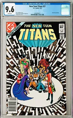 Buy New Teen Titans #27 CGC 9.6 (Jan 1983, DC) Marv Wolfman, Atari Force Preview • 47.40£