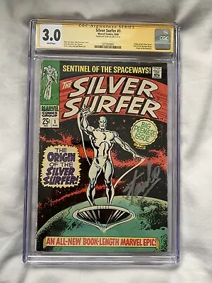 Buy SILVER SURFER #1 CGC 3.0 1968 SS Signature Stan Lee White Pages • 999£