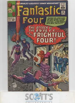 Buy Fantastic Four  #36  Vg+  1st Frightful Four • 200£