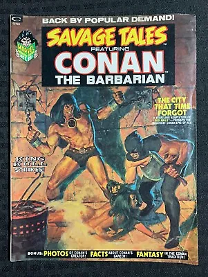 Buy 1973 SAVAGE TALES CONAN Magazine #2 VG+ 4.5 Barry Windsor Smith / Red Nails • 12.06£