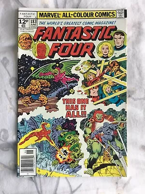 Buy FANTASTIC FOUR #183 (UK) - Marvel - June 1977 - Very Fine/Near Mint (9.0) • 4.99£