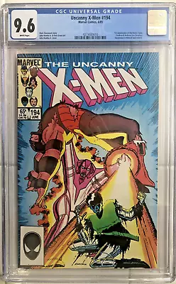 Buy Uncanny X-Men #194 CGC 9.6 1985 1st Appearance Of The Fenris Twins + Juggernaut • 43.37£