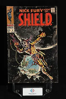Buy Nick Fury, Agent Of S.H.I.E.L.D #6 ~ Steranko Cover ~ Silver Age ~ Marvel (1968) • 27.87£