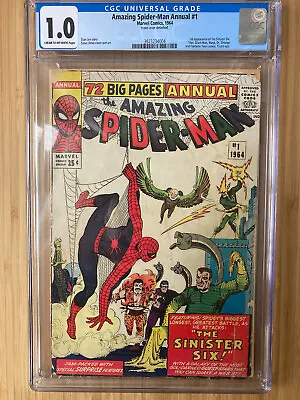Buy Amazing Spider-Man Annual #1-1st Sinister Six-CGC 1.0 - Must See • 349£