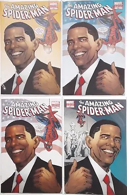 Buy Amazing Spider-Man 583 Marvel Comic Book 2nd 3rd 4th 5th Printing Variant  Obama • 32.13£