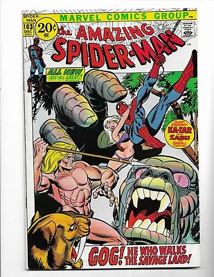 Buy Amazing Spider-man 103 - F- 5.5 - Kazar - Zabu - Kraven - Gwen Stacy (1971) • 33.52£