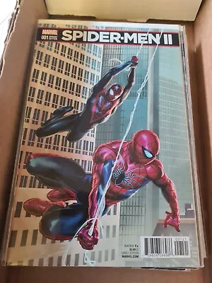 Buy Marvel Spider-Men II #1 2017 Ltd. Series High Grade Unread Saiz Connect Variant • 7.62£