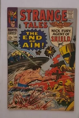 Buy Strange Tales #149 Silver Age Marvel Comic Book FN The End Of A.I.M.! • 15.81£