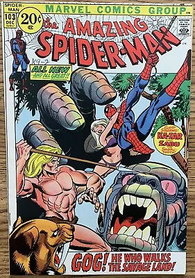 Buy The Amazing Spider-man Comic (marvel,1971) #103 1st App. Of Gog Bronze Age ~ • 70.99£