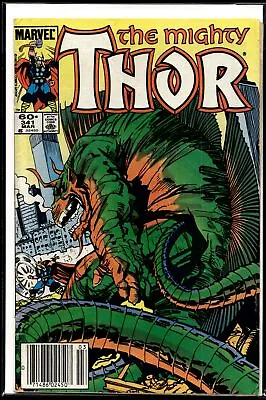 Buy 1984 Mighty Thor #341 Newsstand Marvel Comic • 3.95£