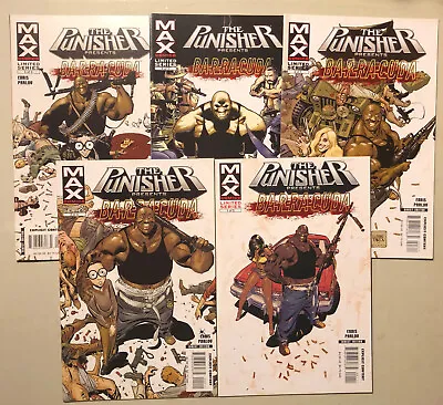 Buy Punisher Barricuda 1-5 2007 Limited Series Full Run Lot Complete Set • 5.59£