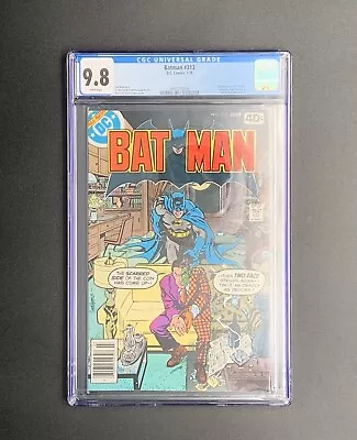 Buy Batman #313 CGC 9.8 White Pages 1979 KEY 1st. Appearance Of Tim Fox. • 560.39£
