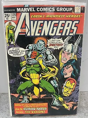 Buy The Avengers #135 1975 G-vg  2481 Ultron Vision Origin Key 🔑 🔑 Issue Marvel • 4.74£