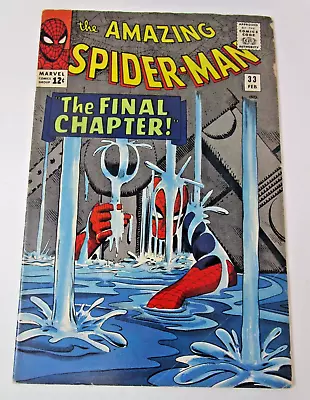 Buy Amazing Spider-Man #33 1966 [FN] Classic Ditko ASM Cover Super-Strength Issue • 379.48£