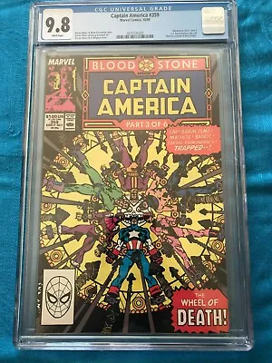 Buy Captain America #359 - Marvel - CGC 9.8 NM/MT - 1st Cameo App Crossbones • 134.40£