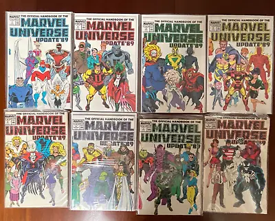 Buy The Official Handbook Of The Marvel Universe Update '89 #1 2 3 4 5 6 7 8 • 24.99£
