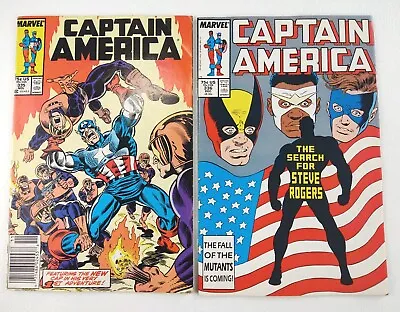 Buy Captain America #335 + 336 (1987 Marvel) Bronze Age Comics Lot • 7.91£