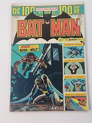 Buy Batman 255 DC Comics Neal Adams Artwork 1st App Werewolf Anthony Lupus 1974 • 47.43£