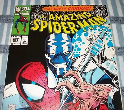 Buy The Amazing Spider-Man #377 CARDIAC From May 1993 In VF Con. News Stand Edition • 10.44£