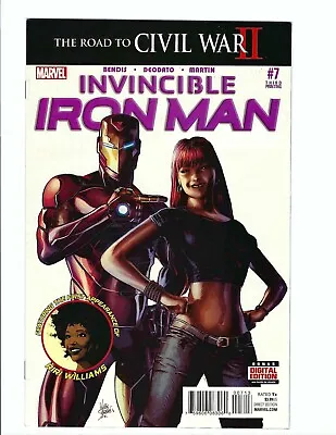 Buy Invincible Iron Man 7, NM- 9.2, Marvel 2016, 1st App Riri Williams, 3rd Print🔑 • 19.60£