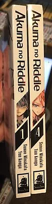 Buy Akume No Riddle 1 And 4 Manga Seven Seas 10 • 18.45£