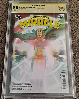 Buy Mister Miracle 1 2017 CBCS 9.8 Signed By Mitch Gerads • 110.59£