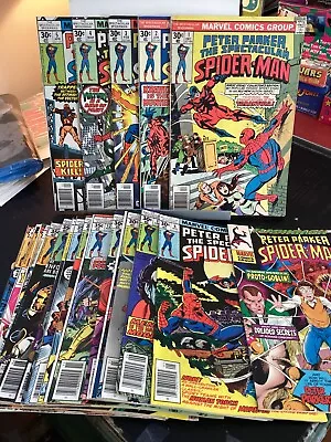 Buy 25 Comic Lot 1976 Peter Parker Spectacular Spider-man #1-28 Marvel • 79.94£
