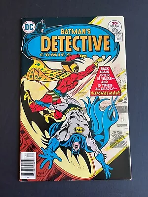 Buy Detective Comics #466 - 1st Modern Appearance Of Signalman (DC, 1976) Fine+ • 10.97£